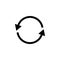 circular arrows icon. Element of web icon for mobile concept and web apps. Isolated circular arrows icon can be used for web and m