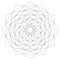 Circular astral geometric pattern mandala star black and white - mystic background