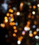 Circular bokeh background of City light in heart image