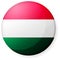 Circular country flag icon illustration  / Hungary