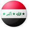 Circular country flag icon illustration  / Iraq