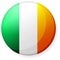 Circular country flag icon illustration  / Ireland