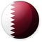 Circular country flag icon illustration  / Qatar