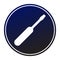 Circular, dark blue gradient screwdriver white silhouette icon