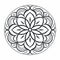 Circular Flower Tulle Design: Rhythmic Linear Patterns And Art Deco Sensibilities