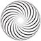 Circular geometric motif, element, Concentric circles abstract s