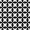 Circular geometric retro pattern