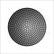 Circular halftone patterns vector