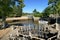 The circular lock of the Canal du Midi near the town of Agde