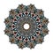 Circular Mandala Oriental Pattern, mystical mandala: a spiritual journey through colors and shapes. Inner balance, peace and