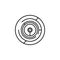 Circular maze complexity icon. Element of artificial intelligence icon for mobile concept and web apps. Thin line Circular maze co