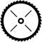 Circular Power Saw Blade Vector Illustration