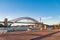 Circular Quay and Sydney Harbour bridge with tourists and locals