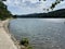 Circular recreational trail around the artificial accumulation lake Bajer, FuÅ¾ine - Gorski kotar, Croatia