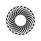 Circular Rotation Design Element. Abstract Circle Icon