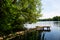 Circular route on WeÃŸlinger lake, summer time