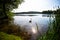 Circular route on WeÃŸlinger lake, summer time