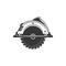 Circular saw bench isolated circular sawblade icon