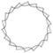 Circular saw blade. Abstract shape / symbol / icon