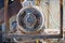 Circular saw machine engine in a carpentry