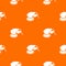 Circular sheet sander pattern vector orange