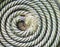 Circular spirally of nautical rope