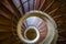 Circular staircase in a church