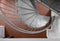 Circular staircase stairs stairway with steel steps