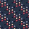 Circular symmetry colours seamless pattern