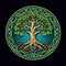 Circular Tree of Life Logo AI Generated