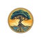 Circular Tree of Life Logo AI Generated