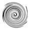 Circular twisted swirl Isolated