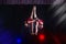 Circus actress acrobat performance.