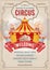 Circus advertising poster