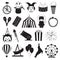 Circus and Amusement Park Icons Set