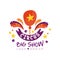 Circus big show logo design, carnival, festive, circus show label, design element can be used for flyear, poster, banner