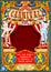 Circus Carnival Theme vintage 2d vector