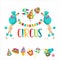 Circus clipart. Trained circus poodles.