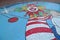 Circus Clown Mosaic Mural Arts Zhuhai Hengqin Chimelong Clowns Show Colorful Costume Acrobats Performance Entertainment Entrance