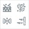 Circus line icons. linear set. quality vector line set such as throwing, bow tie, juggling