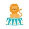 Circus lion cartoon