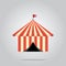 Circus pavilion, tent icon