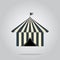 Circus pavilion, tent icon