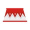 Circus podium isolated icon