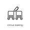 Circus Sawing icon from Circus collection.