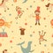 Circus seamless background