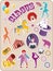 Circus stickers