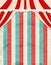 Circus striped background with vintage tent. Design for presentation, concert, show