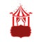 Circus tent badge icon