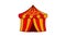 Circus tent icon animation